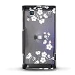 Back Cover for Motorola Devour A555 (Verizon) Snap-On Protector Hard Cover "Midnight Flowers" Design