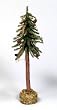 Club Pack of 12 Alpine Christmas Trees with Cones & Moss 15"