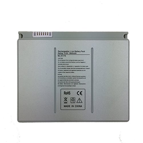 Easy Style Replacement Laptop Battery for Apple Macbook Pro 15 inch A1150 A1260 A1175 MA348 M6099 (only for 2006 2007 2008 Version ) Silver