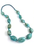 Barse Genuine Turquoise Nugget Necklace