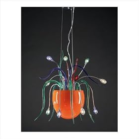 Gelato Fifteen Light Pendant in Polished Chrome by PLC Lighting