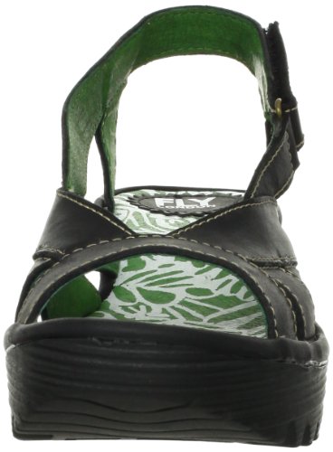 Fly London Yisa Womens Velcro Fastening Sandals Black Patent 4 / 37