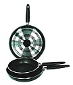Silverstone Cooks Art Frying Pan Set, Black, 3 Piece