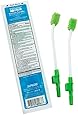 Toothette&reg; Oral Care Single Use Suction Swab System with Perox-A-Mint Solution - Case (100 Packages)