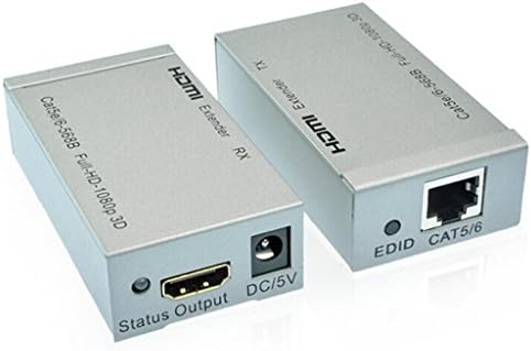 JJY Good Qaulity HDMI Extender Sender + Receiver Over Single Cable Support Full HD 1080P 3D(2pcs)