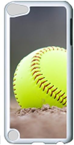 Fashion Customized Case for iPod Touch 5 Generation White Cool Plastic Case Back Cover for iPod Touch 5th with Softball
