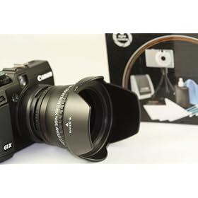 Professional FISHEYE Wide Angle 0.43X Lens Kit For Canon Powershot G1X + Adapter