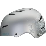 GIRO Flak mat argent fleurs Casque BMX/ dirt