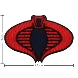 GI Joe Cobra Logo Embroidered Iron Patches 41JrjGm0hfL. SL160 GI Joe Cobra Logo Embroidered Iron Patches