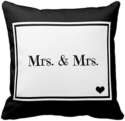 Lady Home Mrs. And Mrs. Pillowcase Cover 18 x 18