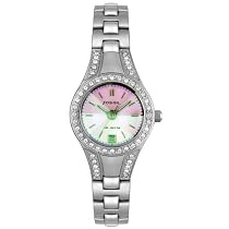 Fossil Women's Dress Pink Dial Stainless Steel Watch #AM4026