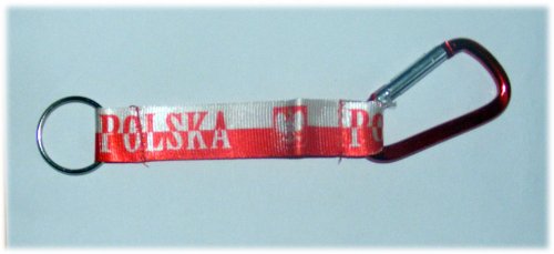 Schlüsselanhänger Polska Polen mit Karabiner