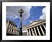 Bank of England and Royal Exchange, City of London, London, England, United Kingdom Architecture Framed Art Poster Print by Jean Brooks, 31x25
