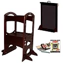 Furniture online: Little Partners Learning Tower and Easel in Dark Cherry