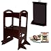 Little Partners Learning Tower and Easel in Dark Cherry