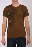 INDIGO STAR GAUNTLET DESIGNER MENS SHIRT BROWN