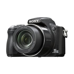 Sony H50 Digital Camera - Black (9.1MP, 15x Optical Zoom) 3 inch LCD