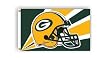 Green Bay Packers NFL Helmet Design 3'x5' Banner Flag