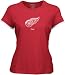 Detroit Red Wings -Red- Women's Logo Premier Too Layered Tissue Tee