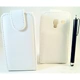 ****** VENTES FLASH COFFRET ******* Coque SONY XPERIA S Housse �tui antid�rapant TENDANCE Design Original " Blanc Magnifique " + 3 x FILM Protection �cran transparente + STYLET pour ecran tactile et capacitif de couleur noir & argent brillant ******* QUALIT� LUXE VERITABLE *********par Access-Discount