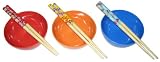 Kids Chopsticks and Rice Bowl Set - BLUE