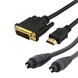 High Definition Cable Pack for Blu-ray/HD-DVD/DVD/PS3 (PC Monitor & HDTV)