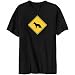 T-Shirt Black  Sign German Shepherd  - Crossing Sign Dog