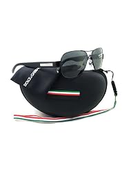 Dolce Gabbana 2076 BLACK GRAY Sunglasses 01 87 by Dolce & Gabbana