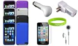 CrazyOnDigital Essential Accessories Kit for New Apple iPod Touch 4G iTouch 4th Generation. Free CrazyOnDigital Wristband included