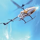 【ヘリラジコン】ジャイロ搭載　BIG3chヘリRC HELI MX　イエローの画像