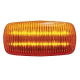 Amber 12 LED 4 Truck Trailer Side Marker Clearance Light Amber Lens 