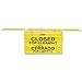 Rubbermaid Commercial RCP9S1600YL Site Safety Hanging Sign 50quot; x 1quot; x 13quot; Multi-Lingual, Yellow
