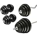 Hantel-Set 91,5 Kg Langhantelstange, SZ-Hantelstange, Kurzhantelstangen und Hantelscheiben