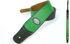 Green 'Padded Series' Faux Leather Guitar Strap for Electric/Acoustic/Bass Guitar
