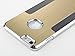 iPhone 6s Plus Case, ULAK Luxury Aluminum Chrome Coating Hybrid Hard Case Cover With PC Bumper for Apple iPhone 6s Plus / 6 Plus 5.5 Inch (Gold)