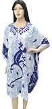 Lovely Lizard Printed Plus Size Short Kaftan Caftan Cover Up XMas Christmas Gift