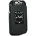 Amzer Silicone Skin Jelly Case for BlackBerry Flip Pearl 8220 (Jet Black ) thumb