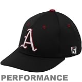 NCAA The Game Arkansas Razorbacks Black On-Field Gametek II Performance Fitted Hat (7 1/4)