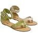 Glaze by Adi Ankle Strap Snake Print Flat Sandal