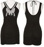 ROMEO & JULIET COUTURE Stretch Long Ruched Beaded Tank Top