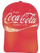 Coca Cola Distressed Logo Red Baseball Cap/Hat