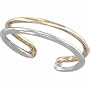 14K Two Tone Modern Type Adjustable Toe Ring