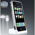 Dock Cradle + USB Data / Charger Cable with AV out For Apple iPhone 3G and iPhone 3GS / iPod Touch 2G. Includes DBROTH Microfiber Cleaning Cloth