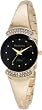 Armitron NOW Women's 75/3870BKGP Swarovski Crystal Accented Gold-Tone Bangle Bracelet Watch