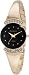 Armitron NOW Women's 75/3870BKGP Swarovski Crystal Accented Gold-Tone Bangle Bracelet Watch