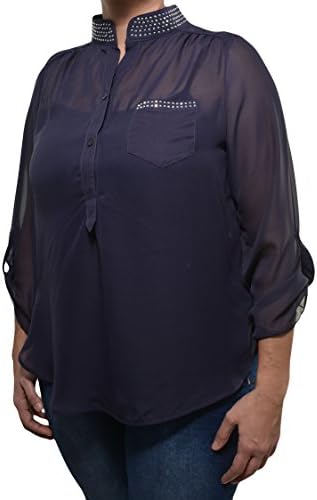 Penelope Project Plus High-Low Chiffon Blouse