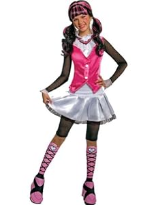 Kids-Costume Monster High Draculaura Child Costume Deluxe Sm Halloween Costume
