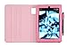 Kindle Fire HD 7 2014 Case, roocase Dual View 2014 Fire HD 7 Folio Case with Sleep / Wake Smart Cover with Multi-Viewing Stand for Amazon Kindle Fire HD 7 Tablet (4th Generation - 2014 Model), Pink
