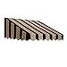 Awntech 10-Feet San Francisco Window/Entry Awning, 24-Inch Height by 36-Inch Diameter, Brown/Tan