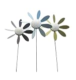 Garden Plast Daisy Pinwheels, Nantucket Color, Three Pack Small